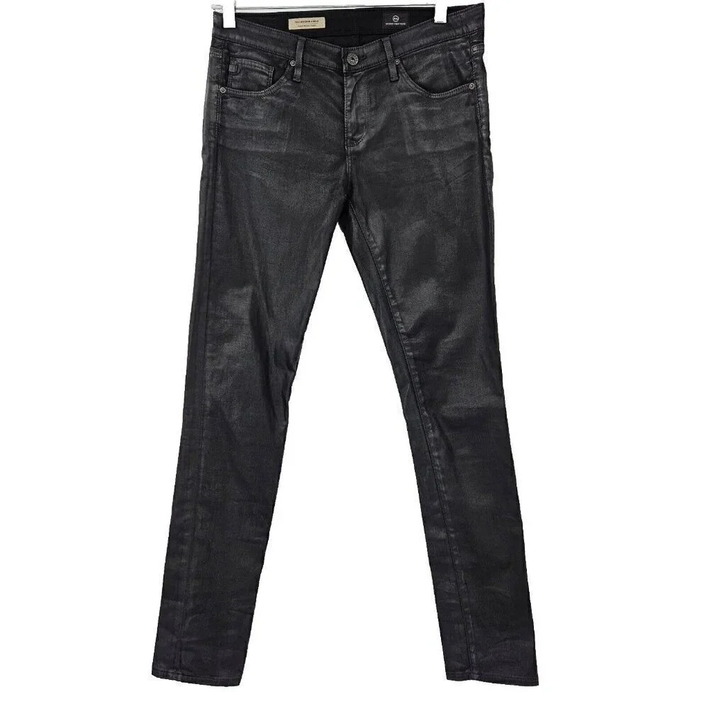 AG Adriano Goldschmied The Legging Ankle Super Skinny Jean Black Women’s Size 27